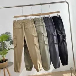 Versione alta Stoness Island Pants Badge primavera estate New Belt Mandgings Pants Cargo High Street Casual Melding Trend