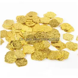 Party Favor Pirate Coins Embossed Halloween Treasure Chest Chips For Board Games Tokens Toys Cosplay Props Gold Sier Brown Drop Deli Dhecp
