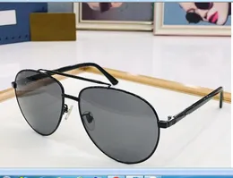 2023 mujeres hombres gafas de sol de moda de alta calidad negro fino metal marco completo gris oval gafas disponibles con caja