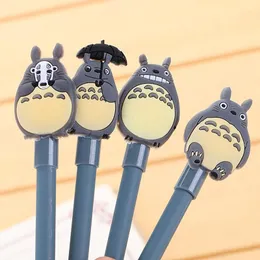 Pennor 60 datorer/pack söt gelbläck penna kawaii stationär min granne totoro signatur neutral penna för skolkontors leverans gåva för flicka