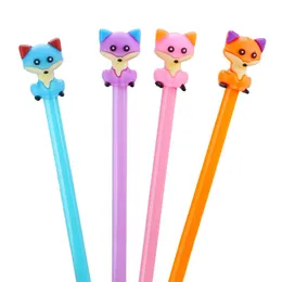 Pennor 24pc Creative Cute Fox Gel Penns Anime Kawaii Ballpoint Rollerball Funny School Stationery Store Office Office Supply Accessory Material