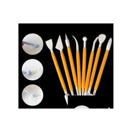 Ferramentas para bolos Utensílios de cozinha Faca de escultura Fondant Decoração de modelagem de flores Argilas para artesanato Cortador de artesanato Xb Drop Delivery Ho Dhoap