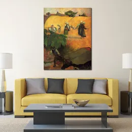 Fine Canvas Art Haymaking Ii Handmade Paul Gauguin Painting Modern Restaurant Wall Decor