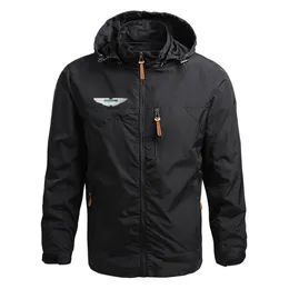 Men S POLOS 2023 Fashion Aston Martin Printing Jackets Zipper Comfort Slim High Quality Harajuku Windbreaker Hoodies 230629