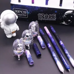 ペン25個/ロットクリエイティブ宇宙飛行士ペンダントオイルジェルペン