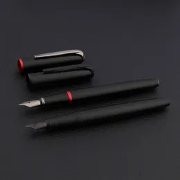 Ручки роскошные pimio 916 фонтан -ручка набор ящик для пистолета серая матовая черная титановая черная каллиграфия офисная школа принадлежит чернила ручки написание