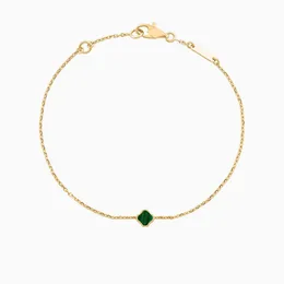 1 Mini Notif Van Clover Bracelets Four Leaf Bracelet Luxury Jewelry 18k Gold Bangle for Women Men Silver Chain Elegant Jewelery Gift 12 Colors