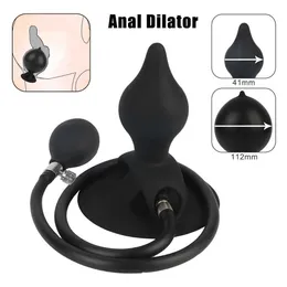 Sex Toy Massager Anal Plug Strong Suction Inflatable Wearable Erotic Prostate Toys for Women Men Butt Dilator Adult Products