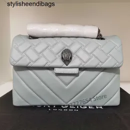 Totes Kurt G Kensington czarne/srebrne łańcuchy luksusowe torby na crossbody dla kobiet w Wielkiej Brytanii marka projektant mody Trend torba na ramię stylisheendibags