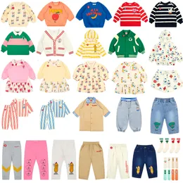 衣料品セットBebe Brand Spring Korean Kid Boys Sweatshirt Chilth Cottonprinted Castary Hoodies PulloverPant Baby Clothes Girl Dress 230628