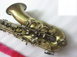 Novo saxofone tenor de alta qualidade b flat saxofone tocando profissionalmente parágrafo música saxofone de cobre antigo com estojo