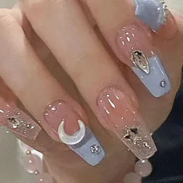Fałszywe paznokcie pełna okładka paznokcie Odłączona manicure baletko mody dla kobiet dziewczyny