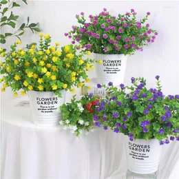 装飾的な花シミュレートされたプラスチック人工花バンドル植物壁材料水草ウェディングリビングルームのアレンジ