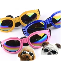 Andere Hundebedarfsbrillen, faltbare Brillen, Augenschutz, UV-Schutz, wasserdichte Katzensonnenbrillen, Haustierzubehör, 6 Farben, JK2005PH Drop Dhdhs