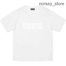 Tasarımcı Tide Essentail Tshirt Göğüs Mektubu Lamine Baskı Kısa Kollu High Street Loose Oversize Casual T-shirt Erkekler ve Kadınlar için %100 Pamuk Cortez Cargo 12 YQQO