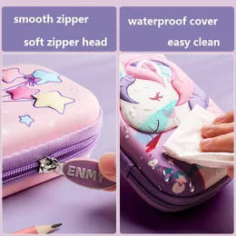 Bolsas Pen Box Stars Unicorn 3D EVA Bolsa de maus