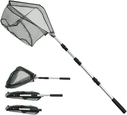 Akcesoria rybackie Telescopic Folding Landing Net Net 190 cm SUP CULAPIble Extensible aluminium Długie uchwyt dla ptaków ryb łapiedzi Akwarium 230629