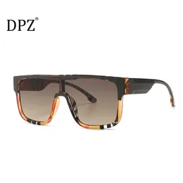 Sunglasses DPZ Fashion Vintage Cool Shield Style Sunglasses Women ins Classic Tartan Design Frame Sun Glasses De Sol 230628