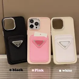 Designer Card Wallet Phone Cases with Universal AirPods for iPhone 14 13 12 Pro Max 14pro 14Plus Retro Luxury Purse with logo