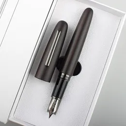 Ручки роскошные Jinhao 9056 деревянная ручка Black Ebony Fine 0,5 мм/ согнутая ножка 1,0 мм канцелярские товары.