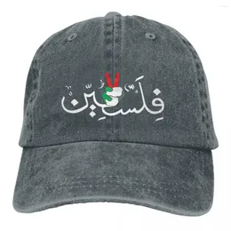 EL Casquette Ile bere Arapça Kaligrafi Adı Doruğa Kap Vintage Ücretsiz Filistin Güneş Gölge Pamuk Şapkalar Erkekler Kadınlar Için