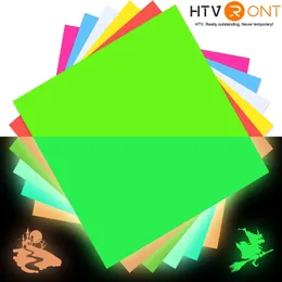 Window Film htvront 6pcs 12x12Inch Luminous Glow in the Dark Adhesive Vinyl Sheets Craft Permanent Sticker Film för Cricut Diy Cup Decor 230629