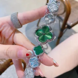 Women Watches Trzy szwy kwarcowe zegarek luksusowy stalowa czteroliściowa koniczyna kształt mody zegarek Montre de Luxe prezenty Y8