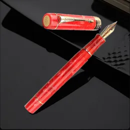 Ручки Jinhao Centennial Tofu Fountain Pen 18 кг из золотого покрытия M Nib 0,7 мм акриловых чернил