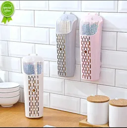 New Non-marking plastic chopstick basket with lid dustproof and draining kitchen spoon chopstick storage rack chopstick box