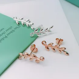 Tiffany olive 2024 leaf climber earrings