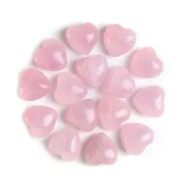 Arts And Crafts Healing Crystal Natural Rose Quartz Love Heart Worry Stone Chakra Reiki Ncing For Diy Craft 1 Home Decor Jk2101Kd Dr Dhy8F