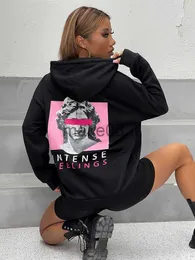 Mens Hoodies Sweatshirts Intense Feeling Sculpture Cover Eyes Printed Womans Hoodie Street Sporty Pullover Autumn Pocket Clothing Casual Women Sweats J230629