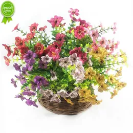 Neue 34 cm Sieben Gabelige Frühlingsgrasblume Violette Künstliche Blume Außendekoration Hotel Hochzeit Büro Dekoration Gefälschte Pflanzen