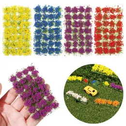 Decorative Flowers 28/50PCS/Box Simulation Terrain Production Flower Cluster Mini Micro Landscape Wild Miniature Grass Model Scene Game