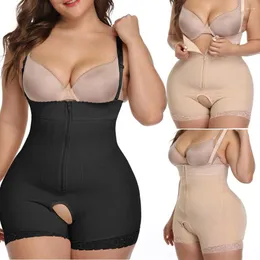 Kvinnors shapers nemolemon plus size Women body shaper post fettsugning bälte zip up bodysuit väst midje reducoras formade bulfer