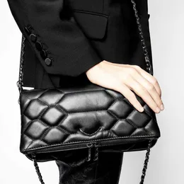 Popüler Stil Tasarımcı Lüks Bayan Çanta Kanatları Messenger Deri Crossbody Çanta İki Zincir Bayanlar Debriyaj Çile kadın Çanta çanta