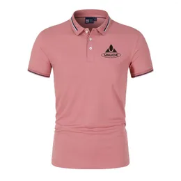 Men's Polos 3023 Vaude Summer Brand Polo Shirt Men High Quality Short Sleeve Breathable Top Business Casual