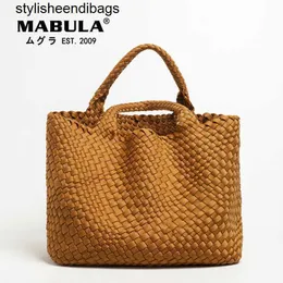 Totes MABULA Tote intrecciata da donna alla moda Design di lusso Borsa di alta qualità Neoprene Spalla di grande capacità con borsa Borsa a tracolla stylisheendibags