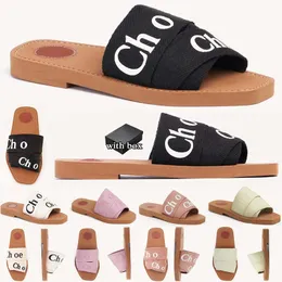Designer Slippers Women Slippers Fashion Luxury Floral Slippers Leather Rubber Flat Sandals Summer Slippers
