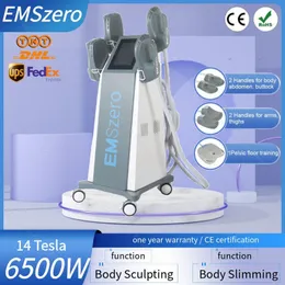 EMS Neo Machine Emszero 14 tesla Electro Magnetic Muscle Stimulator Neo 5000W Skulpteringsmaskin 4 Styck Handtag