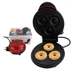 Pişirme Kalıpları Mini Elektrikli Donut Makinesi Ev Çörek Makinesi Ekmek Kek Bakeware Tava Çift taraflı Isıtma Fırını Kahvaltı