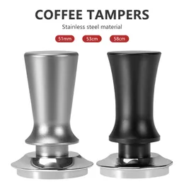 Tampers 51 53 58 MM Coffee Tamper Stainless Steel For Espresso Anti Pressure Deviation Distributor Portafilter Tools Coffee Accesories 230628