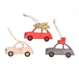 Christmas Decorations Wooden Tree Elk Car Hanging Pendants Year For Home Party Navidad Xb1 Drop Delivery Garden Festive Supplies Dhz85