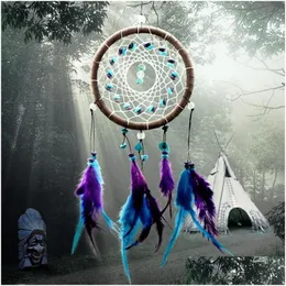 Novelty Items Wind Chimes Indian Style Feather Pendant Dream Catcher Home Decor Hanging Decoration Nice Gift Drop Delivery Garden Dhjoz