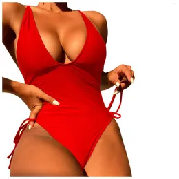 Roupa de banho feminina moda feminina sexy sem costas sem costas roupa de praia biquíni maiô 2023 conjuntos de terno de verão feminino