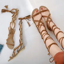 Sandaletler Saçak Tasarım Ayakkabılar Yaz Zapatos Para Damas En Oferta Boş Zaman Stili Chaussure Femmes Çapraz Bağlı Sapatos Femininos Düz Daireler