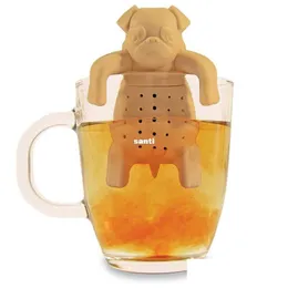 Coffee Tea Tools Lovely Strainers Pug In A Mug Sile Infuser Kawai Portable Dog Xb1 Drop Delivery Home Garden Kitchen Dining Bar Dri Dhjln