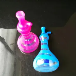 Fabricação de cachimbos de vidro Cachimbos de narguilé soprados à mão Vaso com listras coloridas