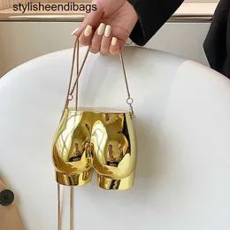 Totes Niche Design Acrylic Chain Bag Messenger Small Women Crossbody New Funny Headphone Lipstick Pouch Gold Club Party Vintage Purses stylisheendibags