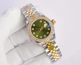 クラシックな高級デザイナーの女性の腕時計自動機械式 28 ミリメートルベゼルステンレス鋼ダイヤモンドレディ防水腕時計デザイナー腕時計ボックスなし